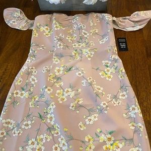 Off the shoulder floral dress
